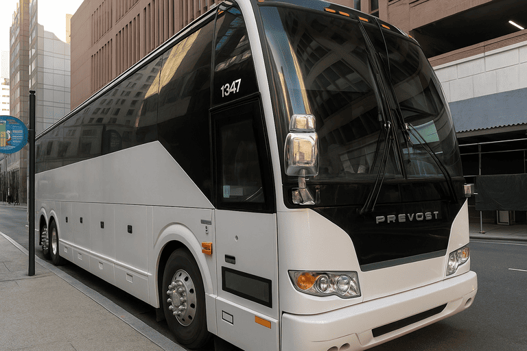 a Charter Bus Rental Provo coach bus
