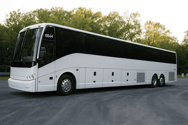exterior of Charter Bus Rental Provo coach bus